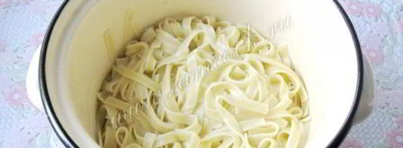 лапша с грибами в сливочном соусе. Шаг 7