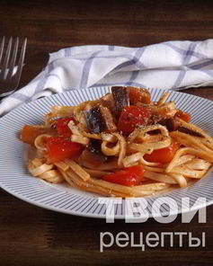 Лапша удон с овощами в кисло-сладком соусе