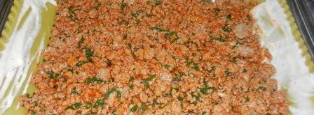 быстрая мясная многослойная лазанья с творогом. Шаг 6