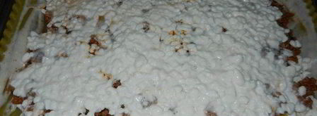 быстрая мясная многослойная лазанья с творогом. Шаг 9