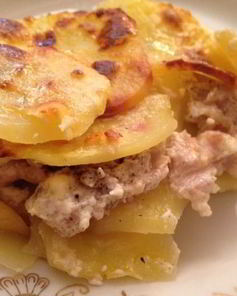 Картофельная лазанья с фаршем