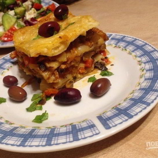 Рецепт лазаний беза мясов