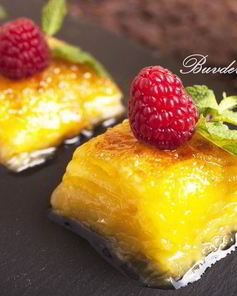 Лазанья из ананаса с имбирем