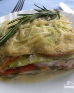 Лазанья из кабачков с фаршем