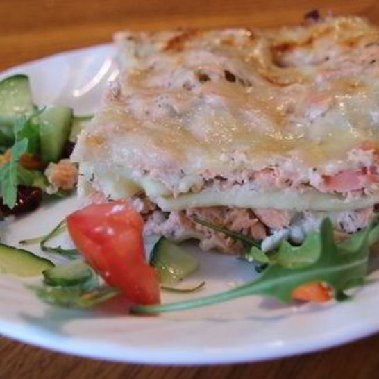 Рецепт лазаний с форелью