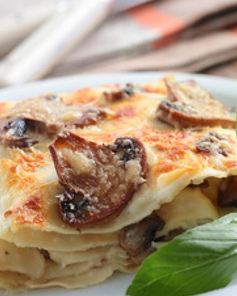 Лазанья с грибами