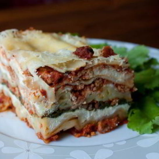Рецепт лазаний с индейкой и шпинатом