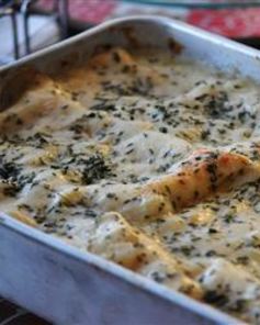 Лазанья с курицей и шпинатом