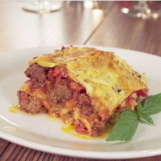 Рецепт лазаний с мясным соусом и томатами