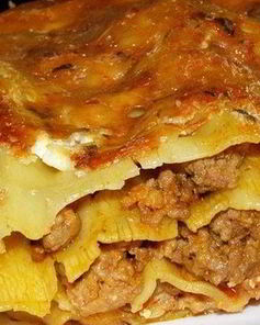 Лазанья со сметанным соусом