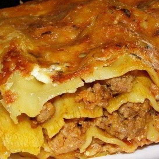 Рецепт лазаний со сметанным соусом