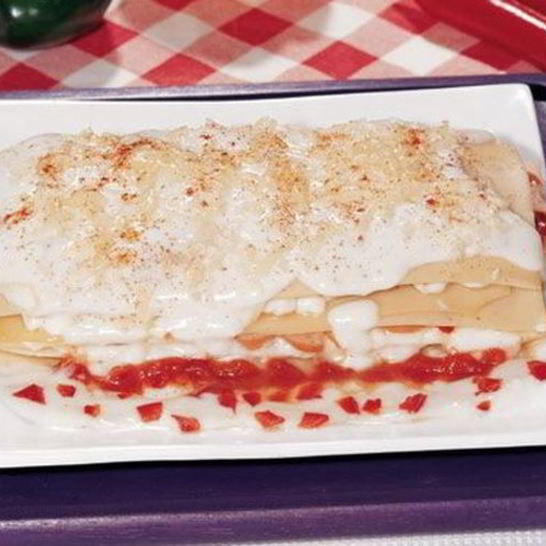 Рецепт легкой лазанья с колбасой