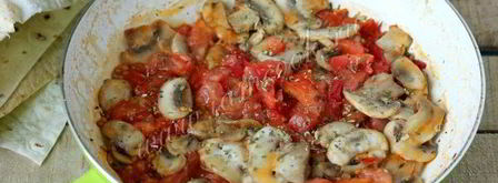 ленивая лазанья с грибами. Шаг 4