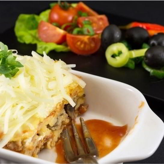 Рецепт сытной овощной лазанья