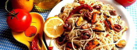 быстрые спагетти с мидиями. Шаг 18