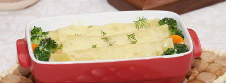 каннеллони с курицей и овощами. Шаг 7