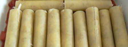 каннелони с фаршем и капустой в томатном соусе. Шаг 3