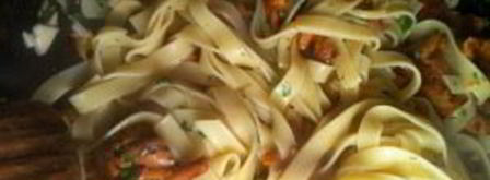 лисички со спагетти по-итальянски. Шаг 4