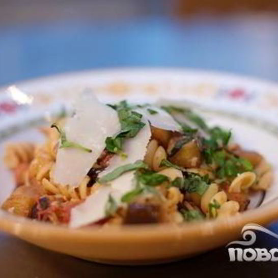 Рецепт макарон с баклажанами