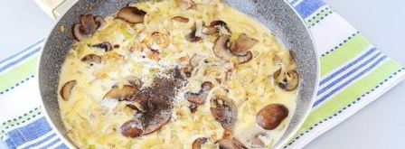 макароны с грибами в сливочном соусе. Шаг 9