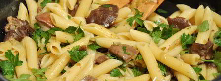 макароны с грибами. Шаг 4