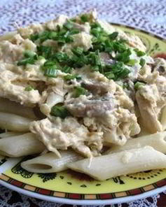 Макароны с грибным соусом