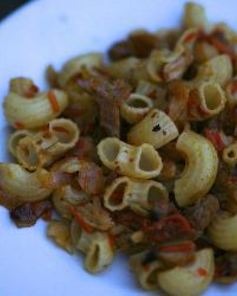 Макароны с курицей