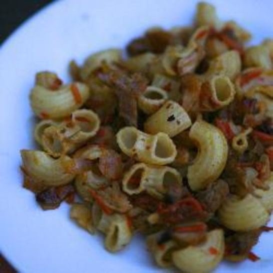 Рецепт макарон с курицей