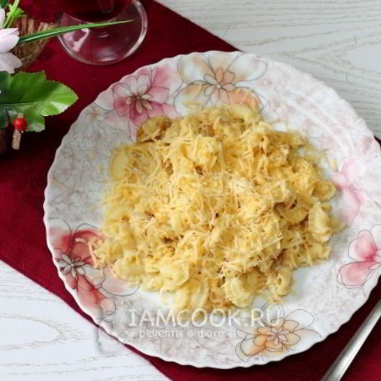 Рецепт макарон с сыром и хрустящей крошкой