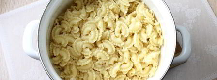 макароны с сыром и хрустящей крошкой. Шаг 6