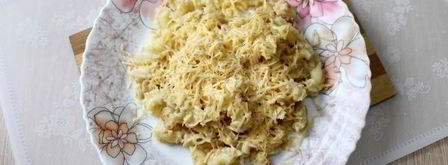 макароны с сыром и хрустящей крошкой. Шаг 8