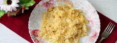 макароны с сыром и хрустящей крошкой. Шаг 9