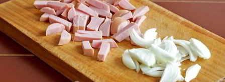 макароны с яйцом и колбасой. Шаг 4