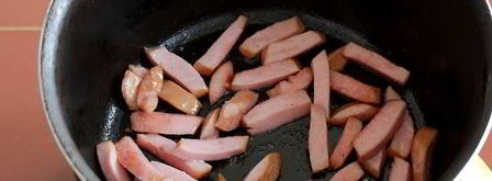 макароны с яйцом и колбасой. Шаг 5