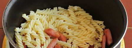 макароны с яйцом и колбасой. Шаг 8