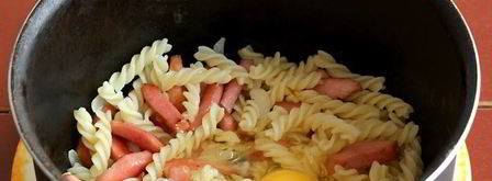 макароны с яйцом и колбасой. Шаг 9