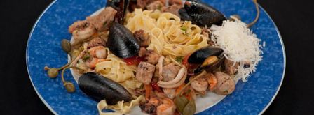 паста фрутти ди маре. Шаг 4