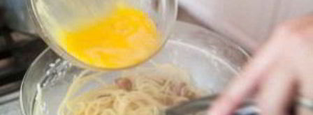 паста карбонара с беконом и сливками. Шаг 2