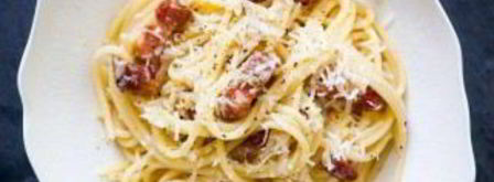 паста карбонара с беконом и сливками. Шаг 3