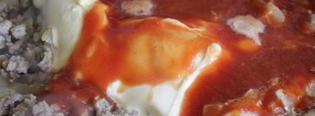 паста пенне с мясным фаршем в сметанно-томатном соусе. Шаг 5