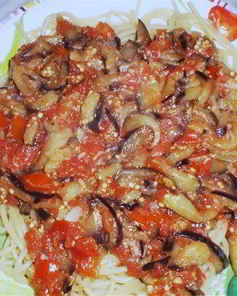 Паста с баклажанами