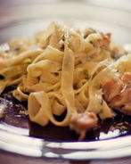 Паста с форелью в сливочном соусе