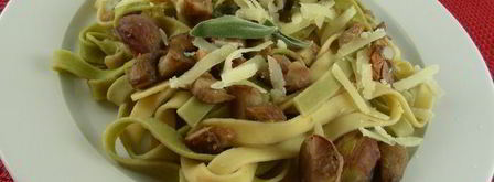 паста с каштанами, грибами и шалфеем. Шаг 4