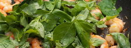 паста с креветками и базиликом. Шаг 4