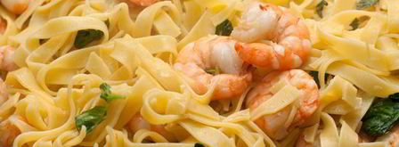 паста с креветками и базиликом. Шаг 5