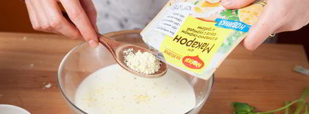 паста с креветками и зеленым горошком в сливочном соусе. Шаг 4