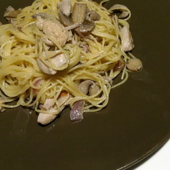 Рецепт пасты с курицей и грибами