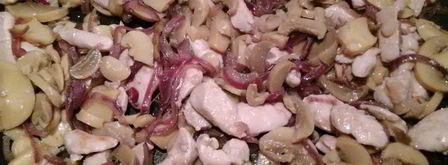 паста с курицей и грибами. Шаг 4