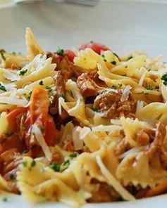 Паста с лисичками в сливочном соусе