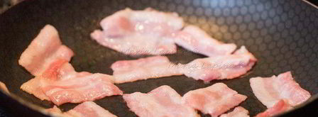 паста с оливками, беконом и фетой. Шаг 4